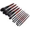 12pcs Makeup Brushes Set, Cosmetic Brush Kit, Powder Blusher Eyeshadow Lip Brush with Wooden Handle, Soft Synthetic for Makeup Application view 3