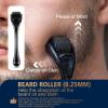 FEBOTE Biotin Beard Growth Kit for Men with Conditioning Oil and 0.25mm Massager Roller, Cedar Serum with Castor and Jojoba Oil, Grooming Softer Thicker Healthier-Looking Mustache Beard Care view 3
