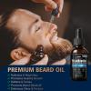 FEBOTE Biotin Beard Growth Kit for Men with Conditioning Oil and 0.25mm Massager Roller, Cedar Serum with Castor and Jojoba Oil, Grooming Softer Thicker Healthier-Looking Mustache Beard Care view 4