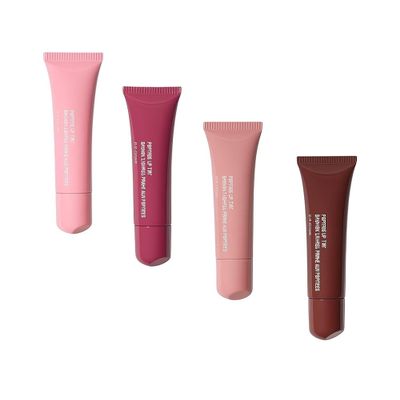 abhi's Lip Tint  Hydrating Tinted Lip Balm with Peptides  Lightweight Glossy Finish, Moisturizing Lip Care  10ml (Pack of 4 Shades)(