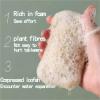 5pcs-Pack Natural Loofah Sponge Bath Scrubbers - Gentle Body Exfoliators for Men & Women, Ideal for Kitchen/Bathroom Cleaning view 4