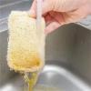5PCS Natural Real Loofah Dish Scrubber Convenient Dish Pot Washing Cloth Quick Drying Loofah Cleaning Pad view 4