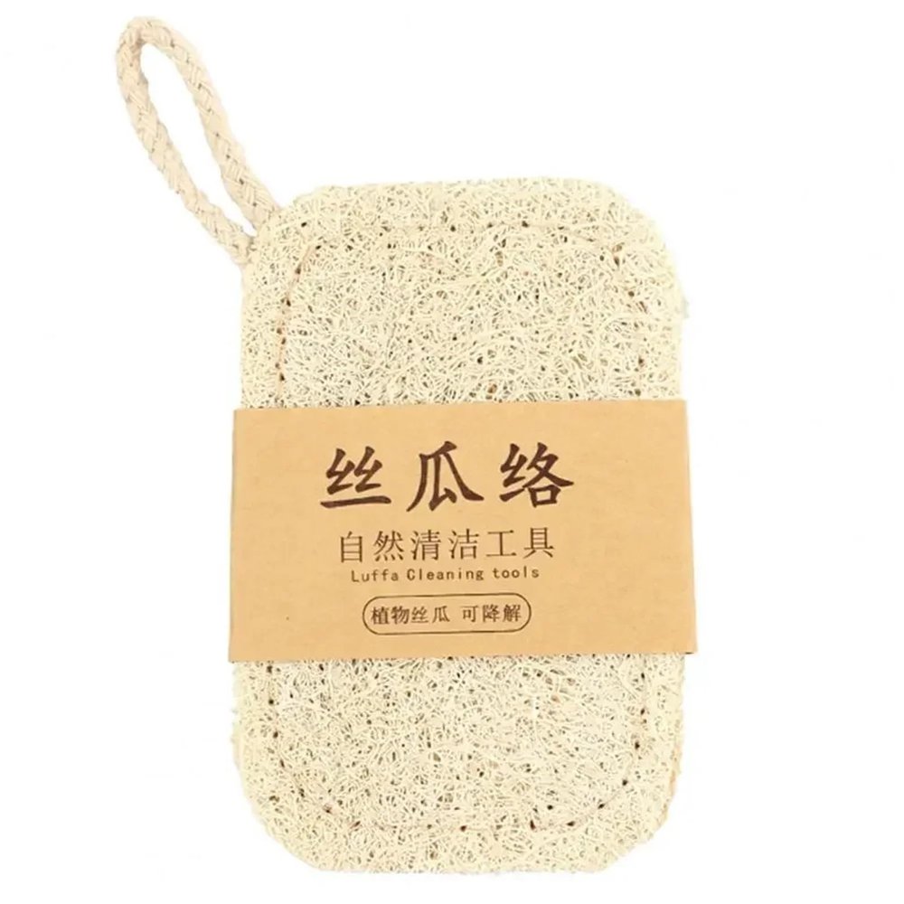 5PCS Natural Real Loofah Dish Scrubber Convenient Dish Pot Washing Cloth Quick Drying Loofah Cleaning Pad