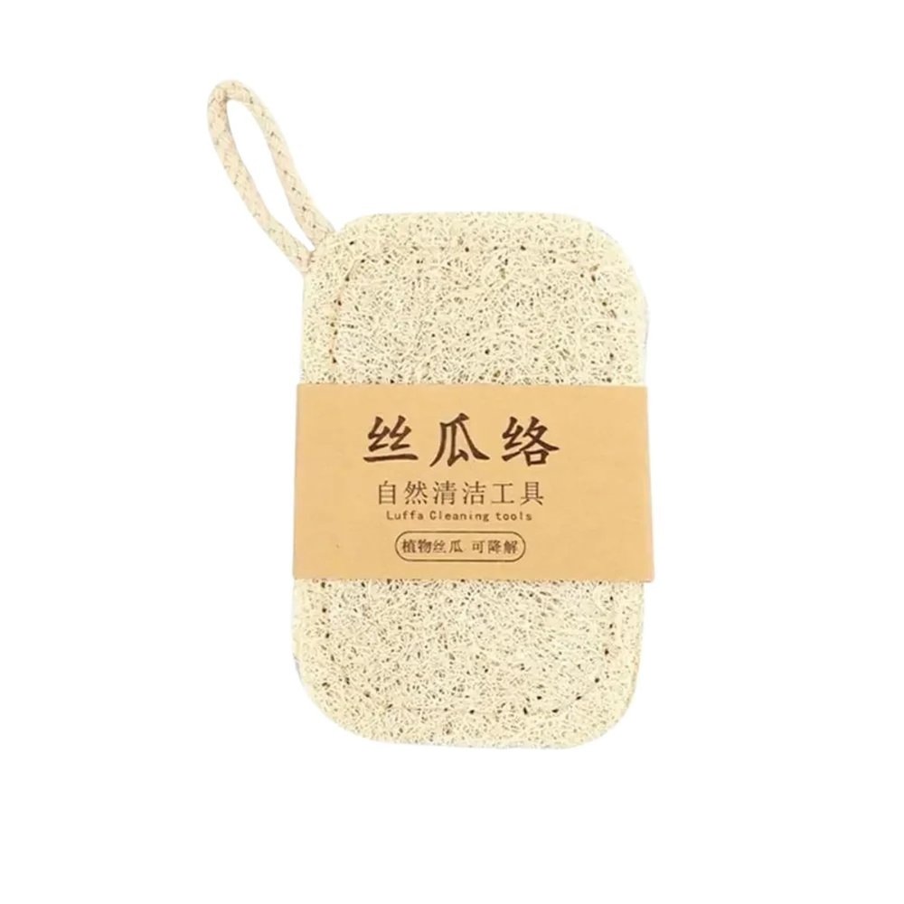 5PCS Natural Loofah Dishwashing Brush Double-Sided Easy to Clean Dishwashing Cloth Quick Drying Nonstick Loofah Cleaning Brush
