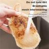 5PCS Natural Loofah Dishwashing Brush Double-Sided Easy to Clean Dishwashing Cloth Quick Drying Nonstick Loofah Cleaning Brush view 4