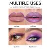 BERALLOYE 2PCS Glitter Eyeshadow Stick & Eyeliner Pencil, 4-in-1 Metallic Shimmer Cream Eyeshadow, Long-Lasting Waterproof Eye Brightener, Highly Pigmented Eye Makeup(#02 view 3