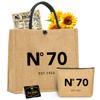 NGLIV 70th Birthday Gifts for Women 1956 Birthday Gifts for Women Mom Wife Aunt Friends Her Vintage Handbag Tote Bag & Cosmetic Bag & Back in 1956 Poster-N view 1