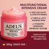ADEUS Pink Rose Intensive Cream  Firming Anti-Cellulite & Stretch Mark Body Rosa Crema with Asiatica & Seaweed Extract  Moisturizing & Smoothing Skincare  300 g (300g, Pink Rose) view 2