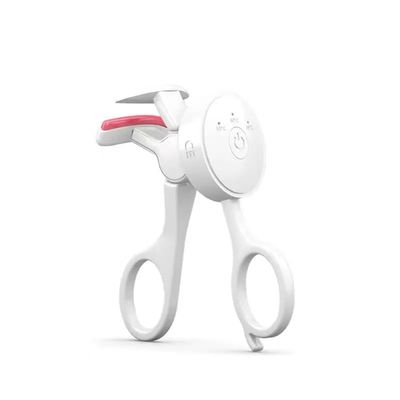 2025 C-Shape Heated Eyelash Curler - 24H All-Day Hold, 3-Temp Settings, 5S Fast Heat, USB Rechargeable, Frameless Wide-Angle Design with Heat-Resistant Silicone (White)