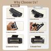 Nalodu 5 Inch Hair Claw Clips Unbreakable Bendable Silicone Big Rectangle Clip for Thick Hair Women, 3 Pack view 4