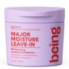 Being Major Moisture Leave-In Conditioner with Cocoa and Oat Extract for Curls and Coils, Moisturizing Formula, Woody Floral Santal, Cream, 7.6 fl oz view 1