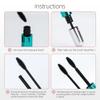 Long Lasting Curl Mascara, 2026 New 2 in 1 Mascara in a Small Strong Metal Tube, Long Lasting Lengthening and Curling (Blue) view 3