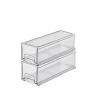 ADETSES Desktop Pull-out Bathroom Storage Box Pillbox Rack Medicine Multi-layer DIY Stackable Transparent Visual Make-up(2Trans WM) view 1