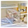 ADETSES Desktop Pull-out Bathroom Storage Box Pillbox Rack Medicine Multi-layer DIY Stackable Transparent Visual Make-up(2Trans WM) view 3
