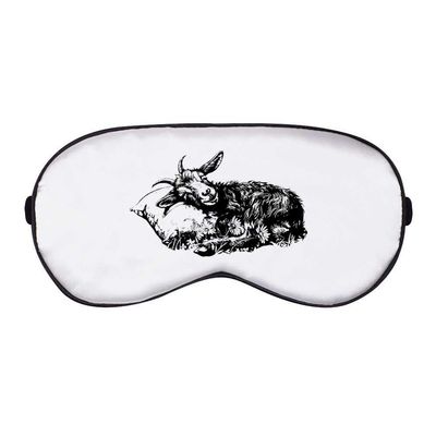 Azeeda 'Goat Sleeping on Pillow' Sleep/Travel Eye Mask (EY00033424)