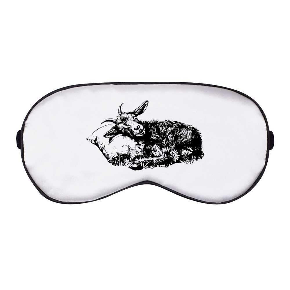 Azeeda 'Goat Sleeping on Pillow' Sleep/Travel Eye Mask (EY00033424)