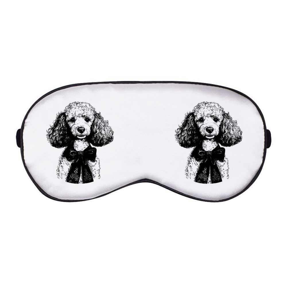 Azeeda 'Vintage Poodle Portrait' Sleep/Travel Eye Mask (EY00033428)