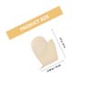IWOWHERO 2Pcs Exfoliating Loofah Bath Gloves Double-sided Body Scrub Gloves for Gentle Deep Clean Massage Natural Cotton Sponge Material Beige for Shower Spa Skin Care view 2