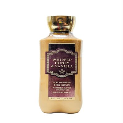 Bath and Body Daily Nourishing Body Lotion with Shea Butter (8 FL OZ, Whipped Honey & Vanilla)