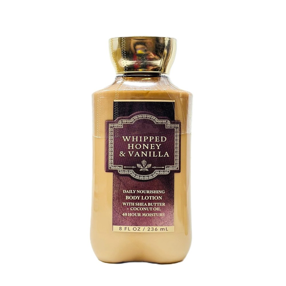 Bath and Body Daily Nourishing Body Lotion with Shea Butter (8 FL OZ, Whipped Honey & Vanilla)