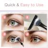 2026 New Upgraded Folding Angle Scalloped Lash Brush, Mascara Fan for Lashes Eyelash Separator Tool, Eye Makeup Fan Brush Eyelash Comb for Upper Lower Eye Lash (Black 3Pcs) view 3