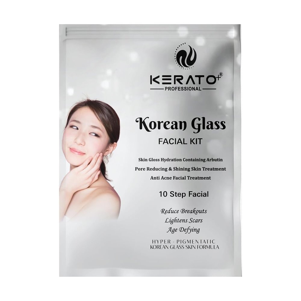 Korean Glass Skin Facial Kit  10-Step Rejuvenating Treatment | Hydration with Arbutin | Reduces Pores, Fights Acne, Lightens Scars | Age-Defying Formula for Dry & Sensitive Skin