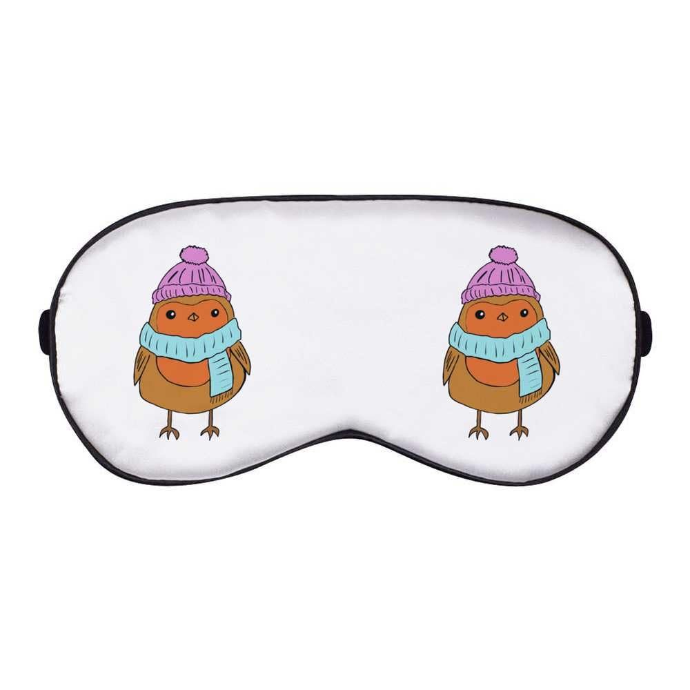 Azeeda 'Colourful Christmas Robin' Sleep/Travel Eye Mask (EY00033458)
