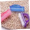 Beatifufu 6pcs Large Blue Fingernail Dust Brushes Manicure Nail Cleaning Powder Scrubbing Tools for Professional Salon and Home Use view 4