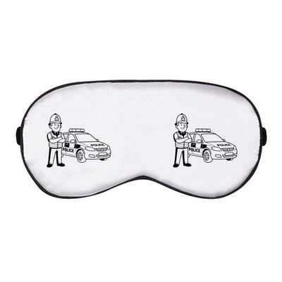 Azeeda 'Police Officer & Car' Sleep/Travel Eye Mask (EY00033465)