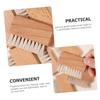 Beatifufu 3pcs Pig Bristle Nail Brush for Fingernail and Toe Cleaning Stiff Bristle Scrubbing Brush for Removing Stains Under Nails Portable Lightweight for Men and Women view 4