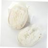 Beatifufu 2pcs Flax Exfoliating Shower Mittens Dual-sided Dead Skin Removal Gloves Compact Bath Scrubbers for Home and Travel Use view 2