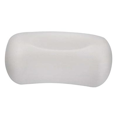 HAKIDZEL Bathroom Bath Pillow with Strong Suction Cups Tub Head and Neck Support Cushion for Spa and Bathtubs of All Comfortable White Backrest for Relaxation