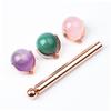 HAKIDZEL Premium Crystal Jade Face Roller Skin Care Massage Tool for Puffiness Relief and Alleviation with Replacement Roll Beads and Roller Bar for Facial Muscle Training and Redness view 4