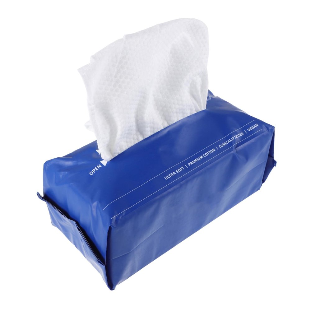 Beatifufu Disposable Cotton Facial Towels Soft Thickened Skincare Wipes for Makeup Removal and Daily Cleansing Pullout Pack Travel-friendly Face Washcloths for Sensitive Skin