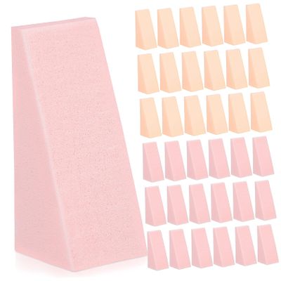 Beatifufu 96Pcs Triangle Makeup Sponges for Foundation Blush Cream Liquid Powder Applicators with High Elasticity and Cut Design for Professional and Personal Use