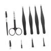 Beatifufu 6Pcs Stainless Steel Eyebrow Tweezers Curved Multipurpose Makeup Tool for Precise Facial Hair Removal Portable Beauty Clips for Women view 4