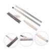 HAKIDZEL Rotatable Long Handle Floor Scrubber Brush with Stiff Bristles for Bathroom Tile Grout Cleaning Ergonomic Hard Bristle Scrub Brush for Bathtub Wall and Floor Crevices Space-Saving view 2
