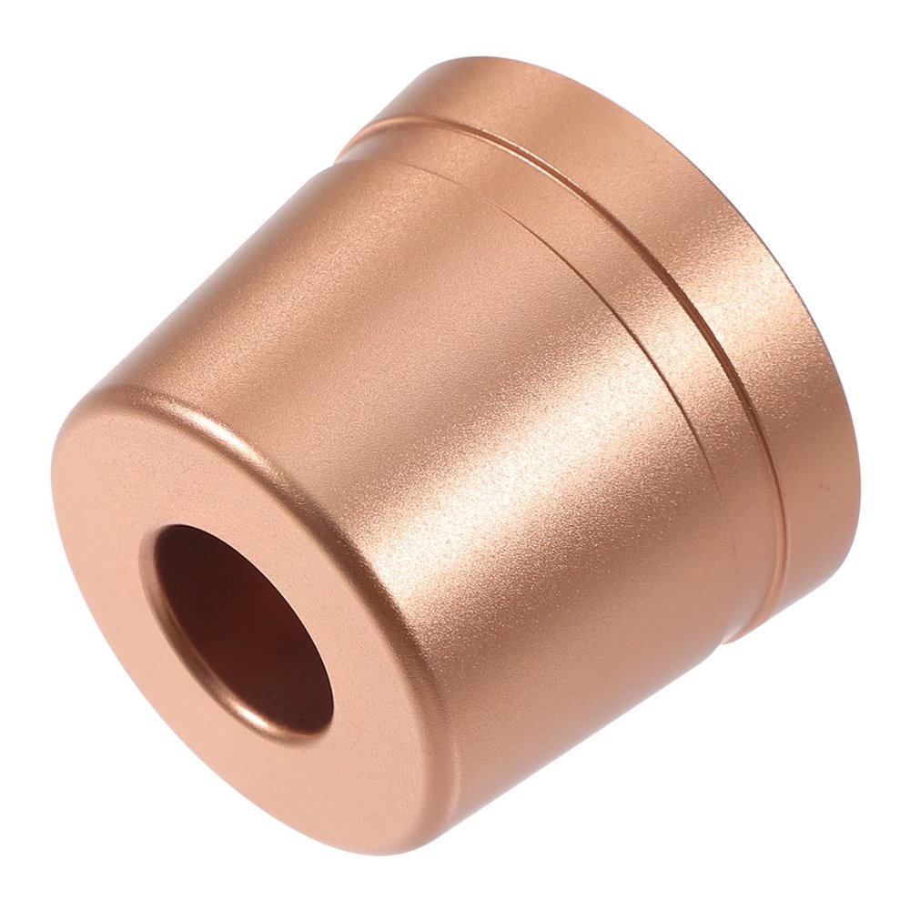 Beatifufu Rose Gold Aluminum Safety Razor Stand Compact Manual Razor Base Holder for Men Grooming Smooth Edges for Safe Use Space-saving Trimmer Organizer Easy to Clean Bathroom Accessory