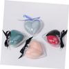 Beatifufu 1 Box Heart Shape Makeup Eggs Pink Dual-purpose Wet Dry Powder Puff Flocking Beauty Sponges for Foundation Blending and Cosmetic Application view 4