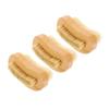 Beatifufu 3Pcs Natural Beech Wood Nail Brush Portable Wear-resistant Nail Scrubber for Household Fingernail Cleaning and Dust Removal Comfortable Grip for Manicure and Pedicure Use view 1