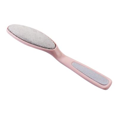 Beatifufu Stainless Steel Foot Rub Exfoliator Double-Ended Callus Remover for Men and Women Dead Skin Scrubber for Smooth Feet Portable Multifunctional Pedicure Tool Random Random Color