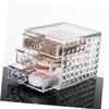 Beatifufu Clear Acrylic Makeup Organizer with Large Capacity Multi-compartment Cosmetic Storage Drawer for Lipstick Brushes Eyebrow Pencils Transparent Container for Cosmetics and Skincare view 3