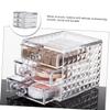 Beatifufu Clear Acrylic Makeup Organizer with Large Capacity Multi-compartment Cosmetic Storage Drawer for Lipstick Brushes Eyebrow Pencils Transparent Container for Cosmetics and Skincare view 4