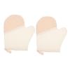 Beatifufu 2pcs Flax Exfoliating Bath Gloves Shower Scrub Mitts for Gentle Skin Cleansing and Cuticle Care Lightweight Body Scrubber Towels for Enhanced Soap Lathering and Spa Experience view 1