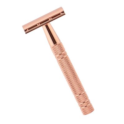 Beatifufu Manual Beard Shaving Razor Double Edge Safety Shaver for Face Armpit Leg Ultra-thin Blade for Precise Salon-style Grooming