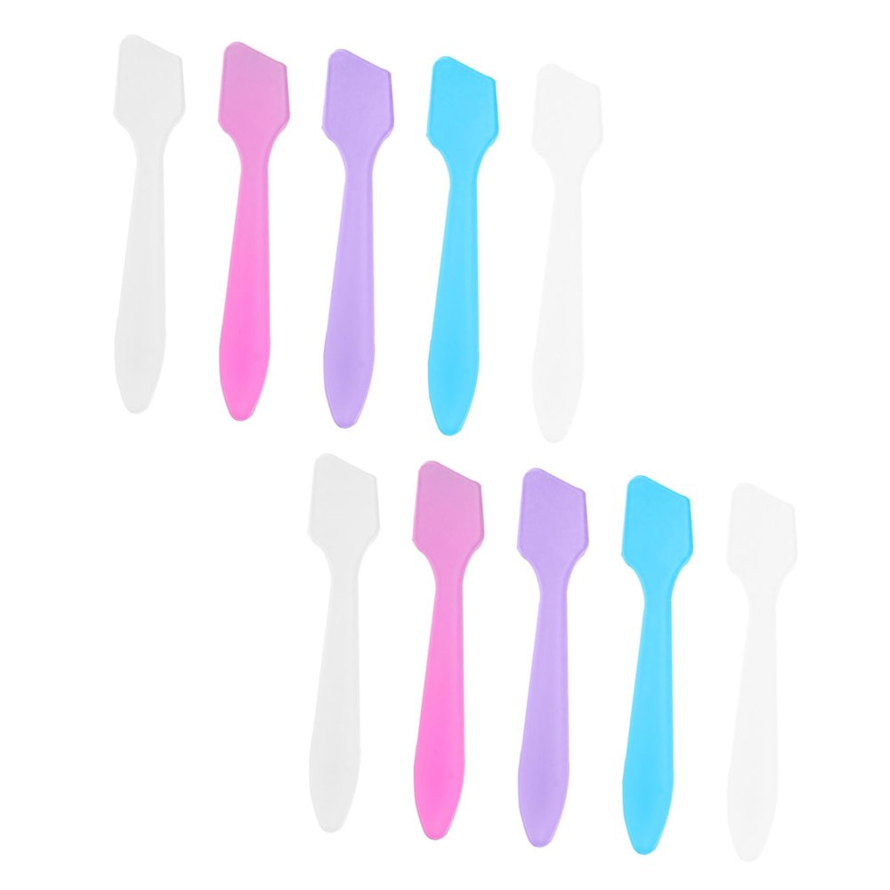 Beatifufu 150pcs Reusable Plastic Facial Mask Stirring Sticks Cosmetic Spatulas DIY Makeup Tool Face Cream Scoops for Skincare and Travel Use