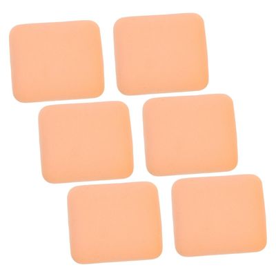 Beatifufu 6pcs Small Rectangle Powder Puff for Face Foundation Concealer Sponge Dual-use Wet Dry Makeup Applicator Soft Reusable for All Skin Types Portable Makeup Sponges