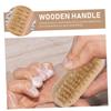 Beatifufu Double-sided Fingernail Cleaning Brush with Fine Bristles Oval Nail Manicure Scrubber for Home Salon Use view 2