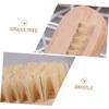 Beatifufu Double-sided Fingernail Cleaning Brush with Fine Bristles Oval Nail Manicure Scrubber for Home Salon Use view 3