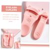 Beatifufu 2pcs Travel Eyelash Curlers Lightweight Silicone Abs Makeup Tool Ergonomic Design for Gentle Curling Suitable for Everyday Use Portable Lash Applicator view 3